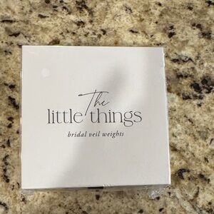 The Little Things Bridal Veil Weights for bride / wedding- brand new in package